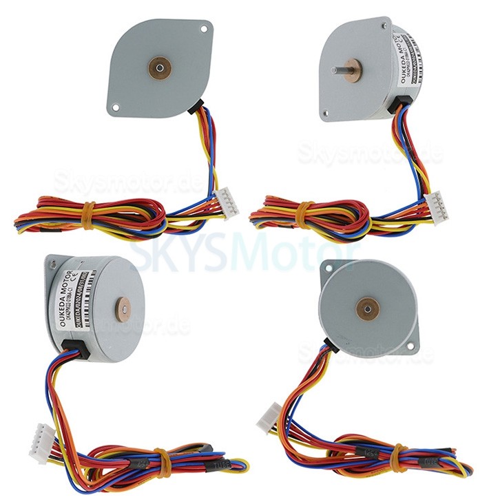 Oukeda Permanentmagnet Schrittmotor OK42PM22-0186A-C1 7,5 Grad 4,90Ncm 12V 6 Drähte
